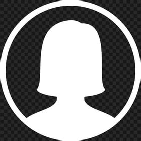 Profile User Round White Icon Symbol PNG Citypng