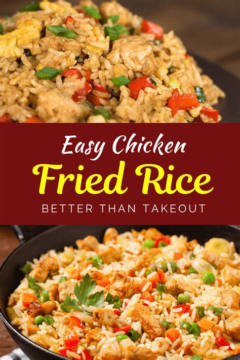 Easy Chicken Fried Rice Better Than Takeout Insanely Good