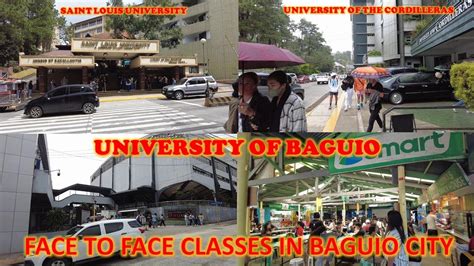 Face To Face Class Of Major Universities In Baguio City Slu Ub Uc