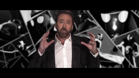 Nicolas Cage Interview And Voice Over For Spider Man Into The Spider Verse Youtube