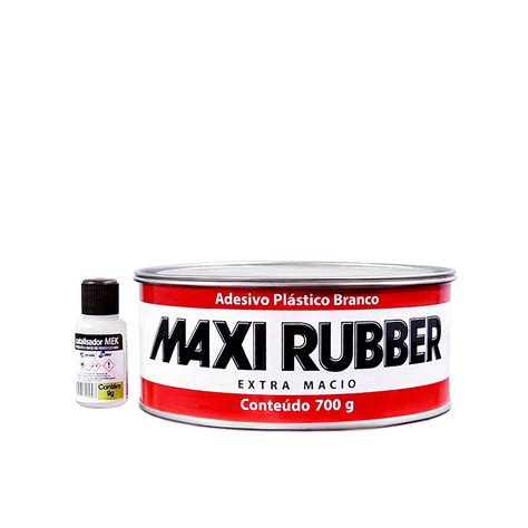 Maxi Rubber Adesivo Plástico 700g Loja de Tintas Leo Colors On line