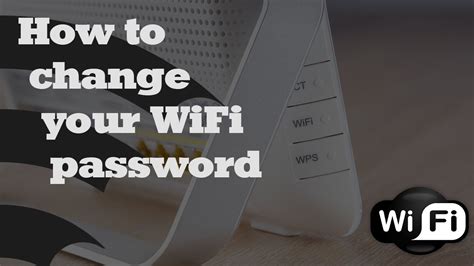 How To Change Your Wifi Password Youtube