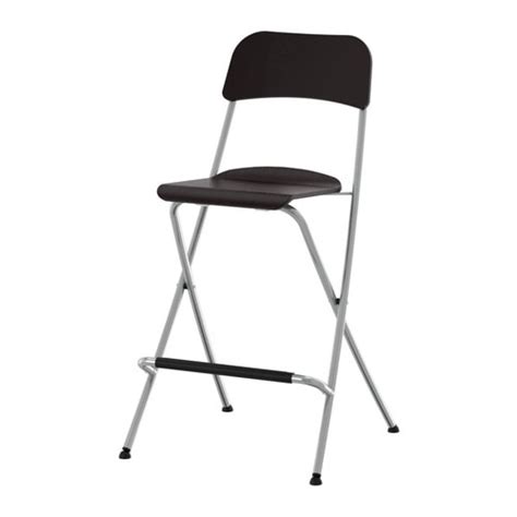 Franklin Bar Stool With Backrest Foldable 24 34 Ikea