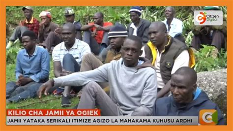 Jamii Ya Ogiek Yataka Serikali Itimize Agizo La Mahakama Kuhusu Ardhi