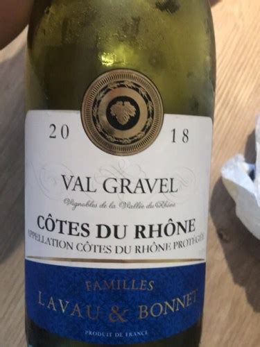 Familles Lavau Bonnet Val Gravel Côtes du Rhône Blanc Vivino US