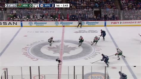 Min Vs Wpg Jacob Middleton Hits Mark Scheifele Middleton Got Called