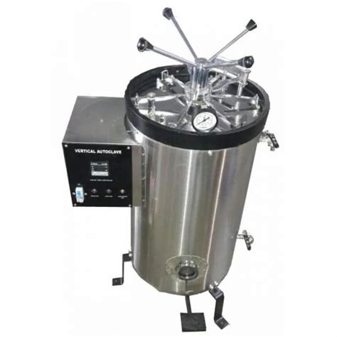 Single Wall Litre Vertical Autoclave Automation Grade Semi