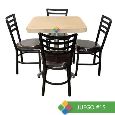 Juego De Mesa Y Sillas Plastuv