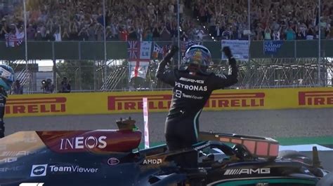 Fórmula 1 Lewis Hamilton Exalta Torcida E Comemora Pole Do Sprint