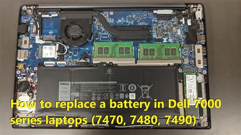 How To Replace A Battery In Dell 7000 Series Laptops Latitude 7470