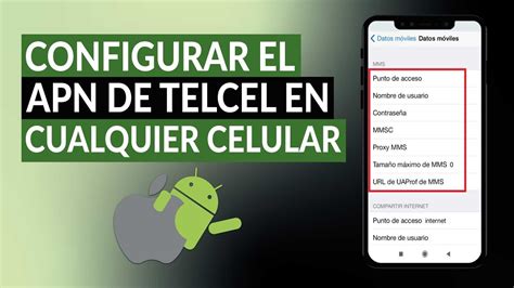 CONFIGURA APN Telcel en Android e iPhone Internet en México