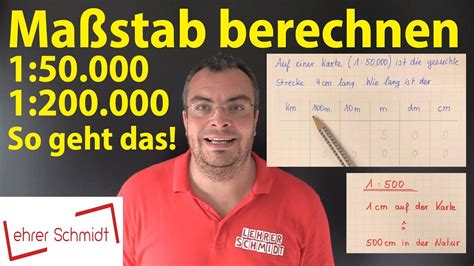 Maßstab berechnen Was bedeutet 1 50 000 oder 1 200 000