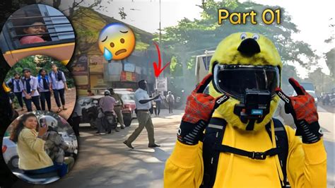 Police Caught For Wearing Bunny Helmet Cute Girl Reaction On Bunny Cover Dude On 650 Youtube