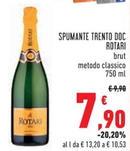 Spumante Trento Doc Rotari Brut Metodo Classico Ml Offerta Di Conad