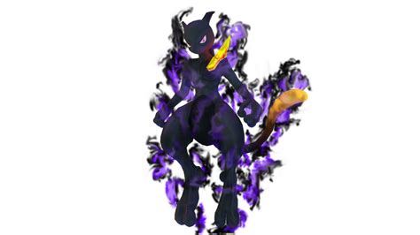 Shadow Mewtwo Render by AndyPurro on DeviantArt