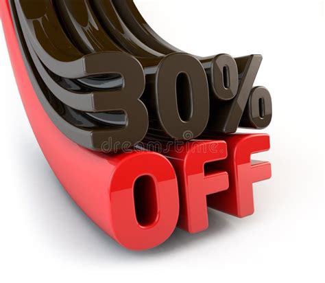 30 Percent Off Promotional Sign Stock Illustration Illustration Of