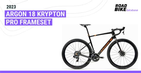 2023 Argon 18 Krypton Pro Frameset - Specs, Reviews, Images - Road Bike ...