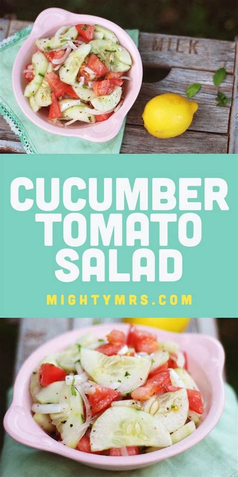 Cucumber Tomato Onion Salad Mighty Mrs Super Easy Recipes Recipe