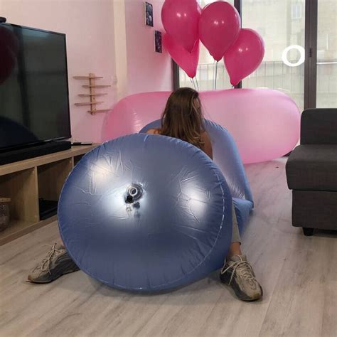 Huge Inflatable Ride Pillow 7 Feet 210cm Transparant Big