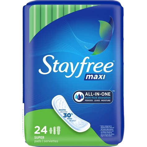 Stayfree Maxi Super Pads For Women Wingless Shop Pads And Liners At H E B