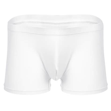 Soie Glac E Sous V Tements Pour Hommes Boxer Slip Sexy Trunks