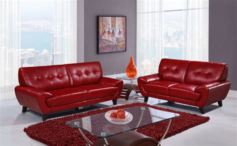 U7400 Sofa In Red By Global Woptions