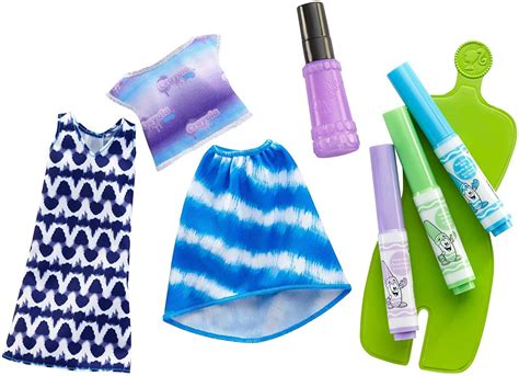 Barbie Crayola Tie Dye Fashion Verde Jugueter A Mu Ecas Y Complementos