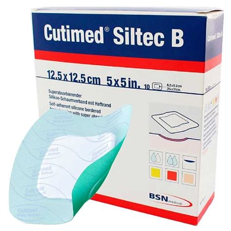 CUTIMED SILTEC SORBACT 12 5 X 12 5CM CAJA X 10 Insumos Médicos