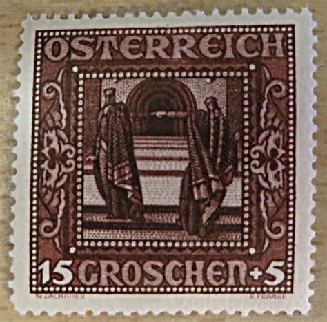 Nibelungen Briefmarken 1926 Österreich Nibelungen 3 2 Groschen 1926