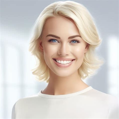 Premium AI Image Dental Care Beautiful Wide Smile Of Healthy Woman