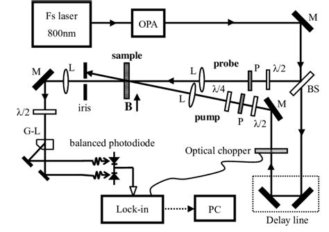 Experimental Scheme For Time Resolved Faraday Rotation Measurements Download Scientific Diagram