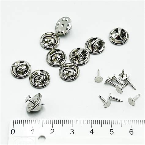 Metal Brooch Pin Back And Clasp 10 Sets Fabric8