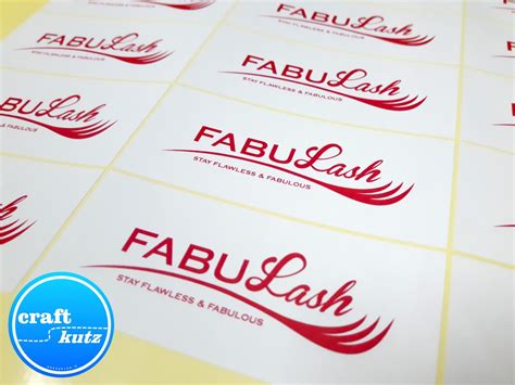 Sticker Label For Our Client Fabulash Craft Kutz