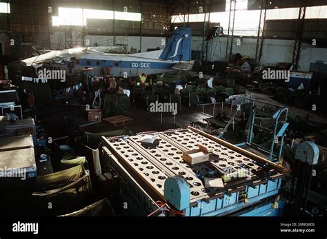 U S Military Personnel Set Up A Makeshift Barracks In An Abandoned