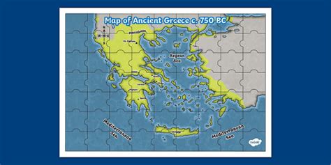 Ancient Greece Map Jigsaw Puzzle Hecho Por Educadores