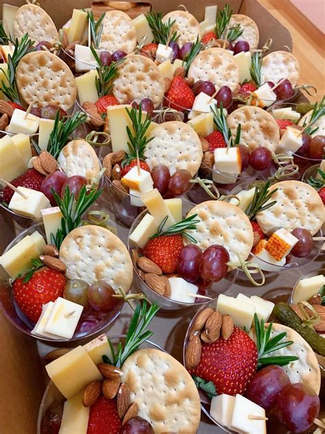 Individual Charcuterie Cups Party Food Platters Party Food Buffet