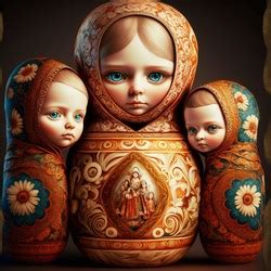 Пазл «Матрёшка» из 100 элементов | Собрать онлайн пазл №274550