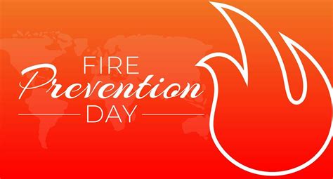 Fire Prevention Day Background Illustration With Flame Symbol 44569759