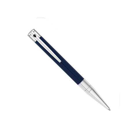 Stylo Bille St Dupont D Initial Bleu Chrome