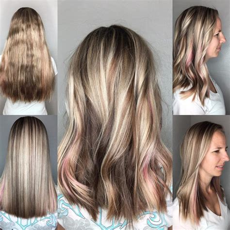 Blonde Long Blunt Cut With Textured Ends And Baby Lights The Latest Hairstyles For Men And