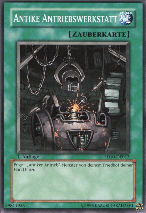 Recollectibles Sammelkarte Yugioh Karte Antike Antriebswerkstatt