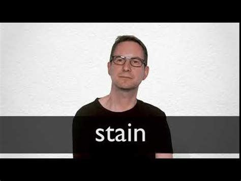 STAIN - Learn the Meaning, Synonyms & Translations | Collins English ...