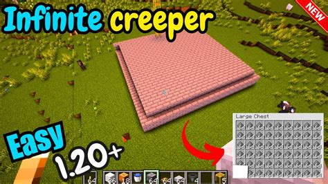 How To Build Creeper Farm Minecraft 120 Minecraft Easiest Creeper