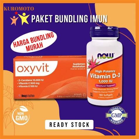 Jual Bundling Oxyvit Vitamin C Mg Dan Now Vitamin D Iu