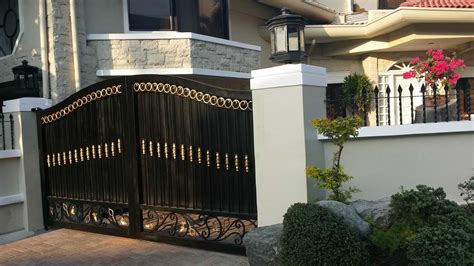 Pedestrian Steel Gate Glass Railings Philippines Glass Railing