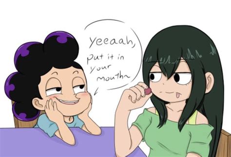 They Re So Cute Bruh Artist 8 Bitstrawberry Tsuyu X Mineta R Churchofmineta