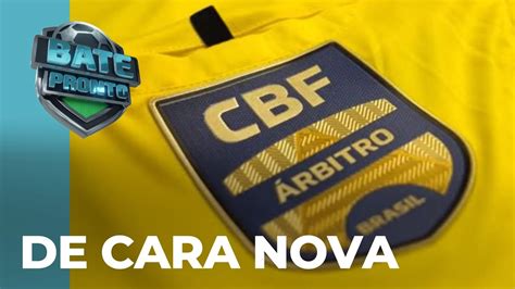 A comissão de arbitragem da CBF lança os novos escudos dos árbitros