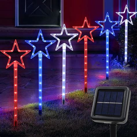 Amazon Lmtocs Th Of July Decorations Outdoor Solar Lights