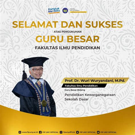 Selamat Atas Pengukuhan Guru Besar Jurusan PSD Prodi PGSD Program