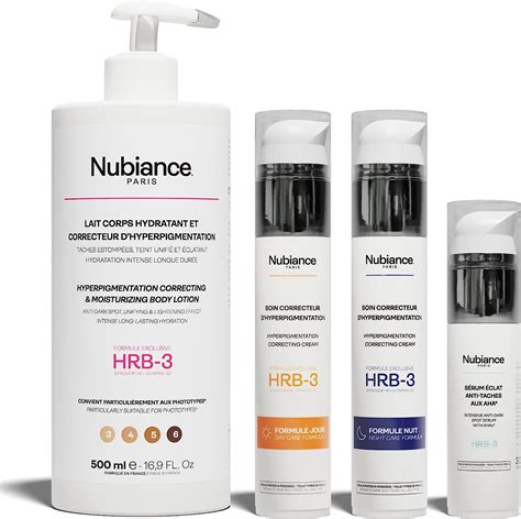 Nubiance Gamme Anti Taches Complète Hrb 3 Pour Visage Et Corps